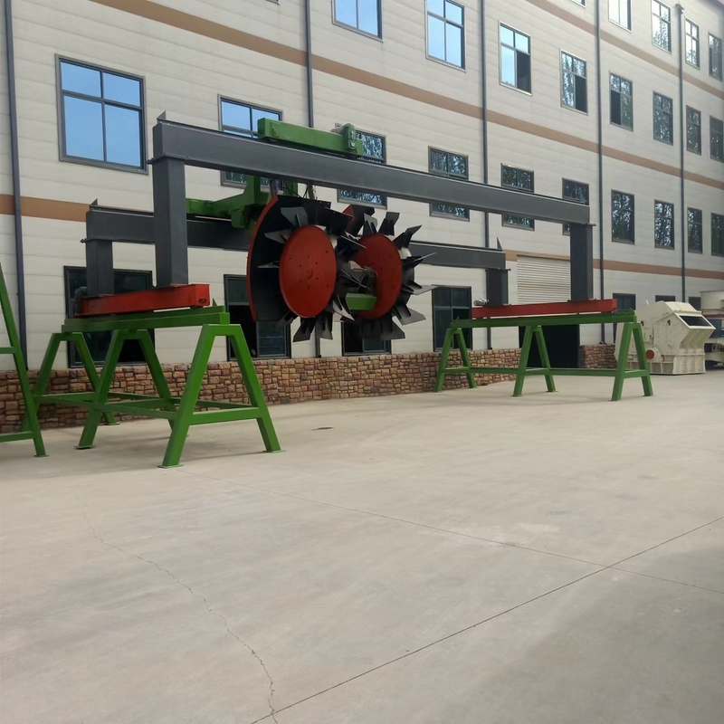 Tipo composta Turner Machinery della ruota del fertilizzante di pianta di trattamento dei rifiuti