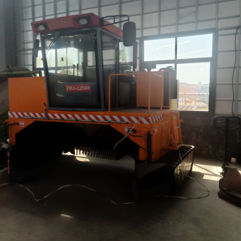 Tipo mobile composta Turner Machinery del cingolo per i materiali del fertilizzante