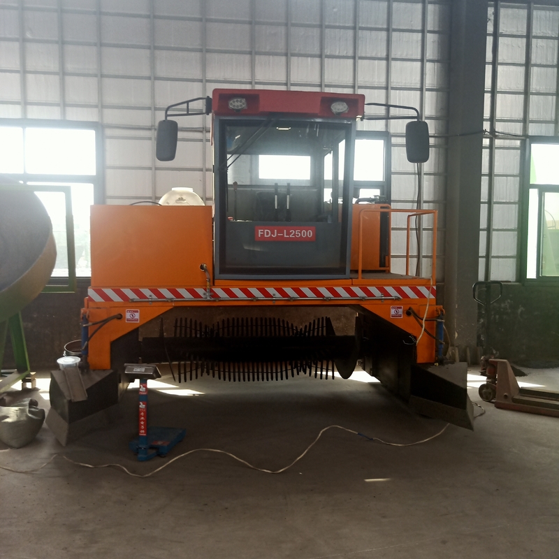 Tipo mobile composta Turner Machinery del cingolo per i materiali del fertilizzante